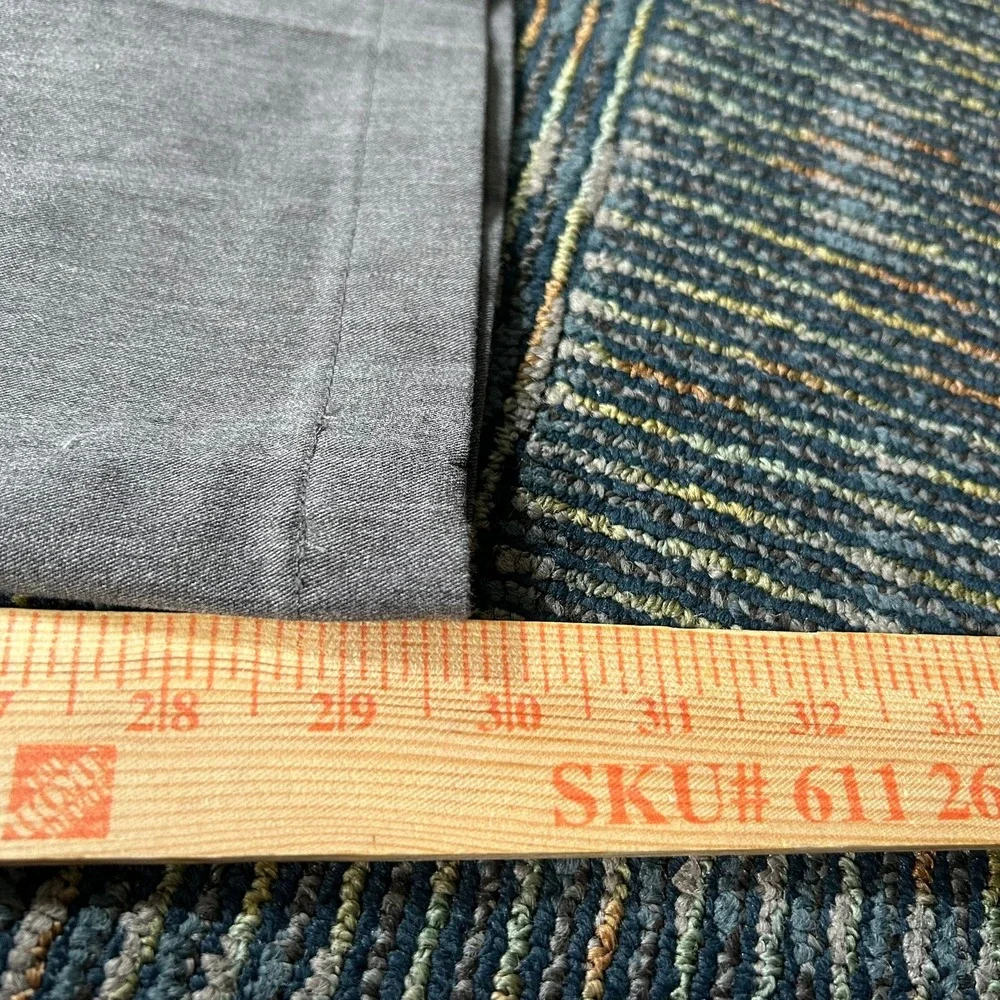 Croft and Barrow Dress Pants 38x30 Gray Easy Care Classic Fit Stretch Khakis New